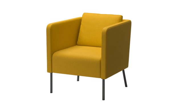 Yellow armchair low